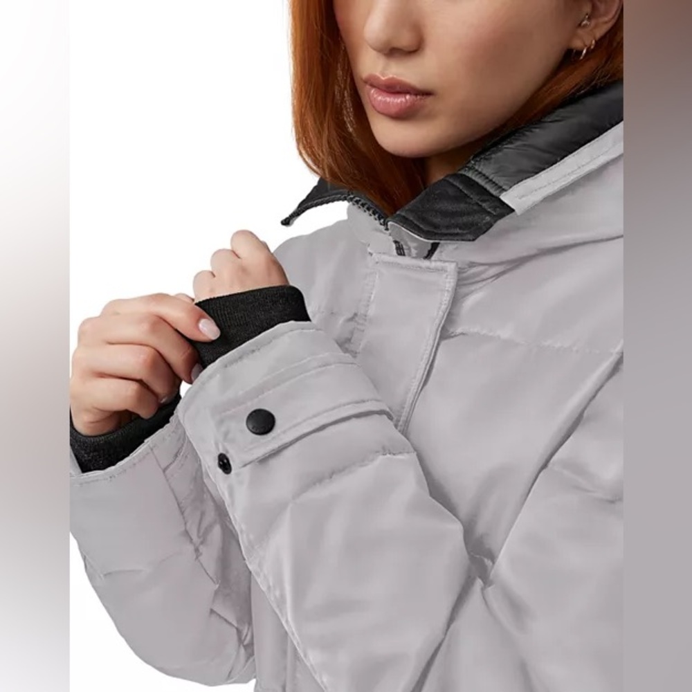NWT Canada Goose Shelburne Quilted Down Parka Willow Grey XS - Picture 6 of 7